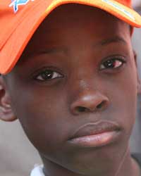 child at a housing rally