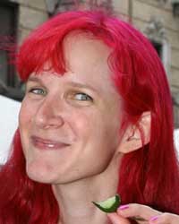 Lisa Beebe at Pickle Day on the Lower East Side