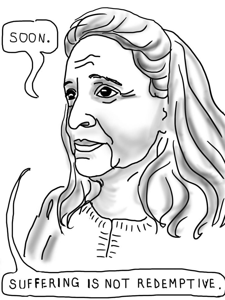 Posey says, "Soon. Suffering is not redemptive."