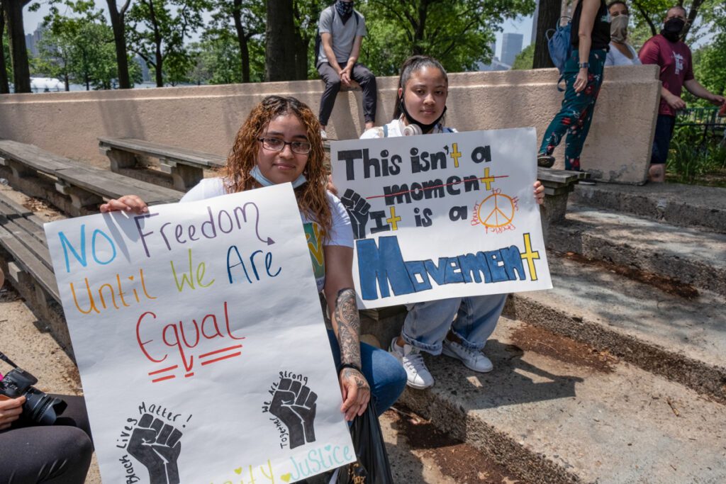 No Freedom until we are equal and This isn't a moment, it is a movement posters, Black Lives Matter