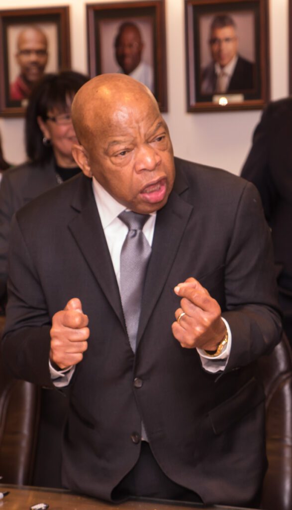 John L. Lewis, 2017, Civil Rights Leader and Georgia Congressional Representative, speaking to the Social Service Workers Union Local 371 in New York for Black History Month