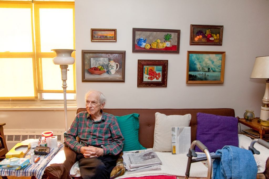 Eddie Friedman when he was old and in need of an ID photo for Access-A-Ride in New York City. He had a straightforward, open gaze.