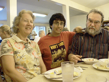 Maureen, David, and Tom Arnow at Hindman