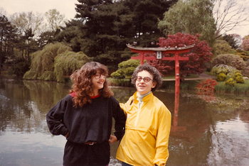 Pat and Marcella Arnow at the Brooklyn Botanical Gardens.