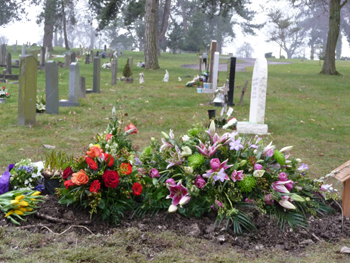 Winchester Cemetery, England, where Marcella is buried.